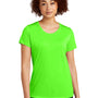 Sport-Tek Womens Competitor Moisture Wicking Short Sleeve Scoop Neck T-Shirt - Neon Green