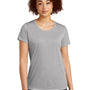 Sport-Tek Womens Competitor Moisture Wicking Short Sleeve Scoop Neck T-Shirt - Silver Grey