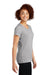 Sport-Tek LST450 Womens Competitor Moisture Wicking Short Sleeve Scoop Neck T-Shirt Silver Grey Model Side