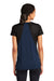 Sport-Tek LST465 Womens Endeavor Moisture Wicking Short Sleeve V-Neck T-Shirt Heather Dark Royal Blue/Black Model Back