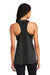 Sport-Tek LST466 Womens Endeavor Moisture Wicking Tank Top Heather Black/Black Model Back