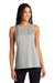 Sport-Tek LST466 Womens Endeavor Moisture Wicking Tank Top Heather Light Grey/Light Grey Model Front