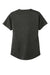 Sport-Tek LST468 Womens Endeavor Moisture Wicking Short Sleeve Polo Shirt Heather Black Flat Back