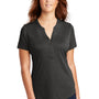 Sport-Tek Womens Endeavor Moisture Wicking Short Sleeve Polo Shirt - Heather Black