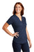 Sport-Tek LST468 Womens Endeavor Moisture Wicking Short Sleeve Polo Shirt Heather Dark Royal Blue Model 3q