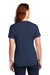 Sport-Tek LST468 Womens Endeavor Moisture Wicking Short Sleeve Polo Shirt Heather Dark Royal Blue Model Back