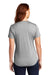 Sport-Tek LST468 Womens Endeavor Moisture Wicking Short Sleeve Polo Shirt Heather Light Grey Model Back