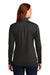 Sport-Tek LST469 Womens Endeavor Moisture Wicking 1/4 Zip Sweatshirt Heather Black Model Back