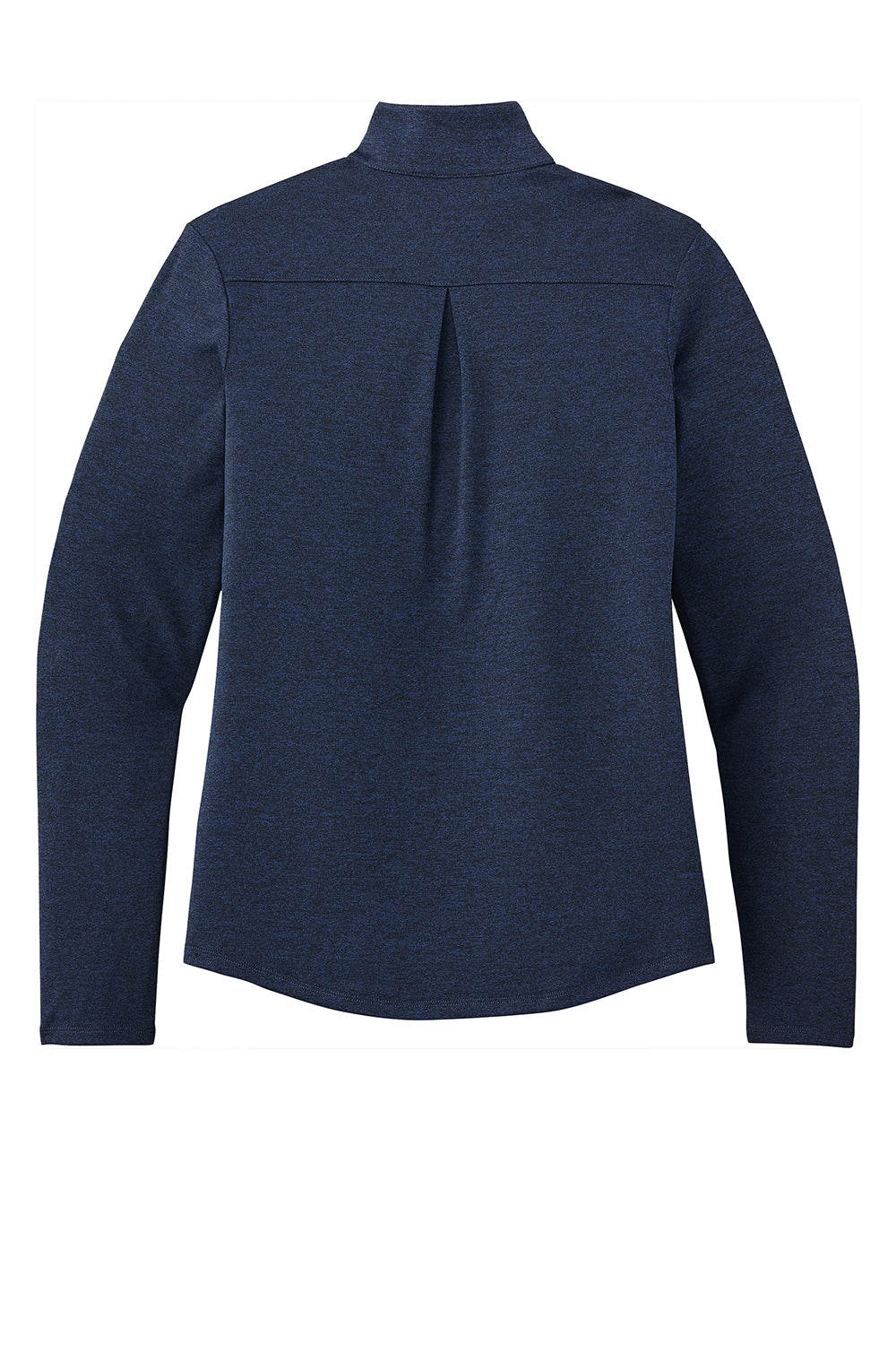 Sport-Tek LST469 Womens Endeavor Moisture Wicking 1/4 Zip Sweatshirt Heather Dark Royal Blue Flat Back