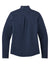 Sport-Tek LST469 Womens Endeavor Moisture Wicking 1/4 Zip Sweatshirt Heather Dark Royal Blue Flat Back