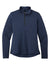 Sport-Tek LST469 Womens Endeavor Moisture Wicking 1/4 Zip Sweatshirt Heather Dark Royal Blue Flat Front