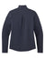 Sport-Tek LST469 Womens Endeavor Moisture Wicking 1/4 Zip Sweatshirt Heather Deep Navy Blue Flat Back