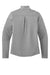 Sport-Tek LST469 Womens Endeavor Moisture Wicking 1/4 Zip Sweatshirt Heather Light Grey Flat Back