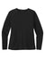 Sport-Tek LST470LS Womens Rashguard Moisture Wicking Long Sleeve Crewneck T-Shirt Black Flat Front