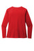 Sport-Tek LST470LS Womens Rashguard Moisture Wicking Long Sleeve Crewneck T-Shirt True Red Flat Back