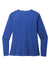 Sport-Tek LST470LS Womens Rashguard Moisture Wicking Long Sleeve Crewneck T-Shirt True Royal Blue Flat Back