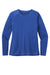 Sport-Tek LST470LS Womens Rashguard Moisture Wicking Long Sleeve Crewneck T-Shirt True Royal Blue Flat Front