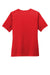 Sport-Tek LST470 Womens Rashguard Moisture Wicking Short Sleeve Crewneck T-Shirt True Red Flat Back