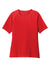 Sport-Tek LST470 Womens Rashguard Moisture Wicking Short Sleeve Crewneck T-Shirt True Red Flat Front