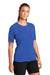 Sport-Tek LST470 Womens Rashguard Moisture Wicking Short Sleeve Crewneck T-Shirt True Royal Blue Model 3q