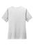 Sport-Tek LST470 Womens Rashguard Moisture Wicking Short Sleeve Crewneck T-Shirt White Flat Back