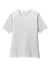 Sport-Tek LST470 Womens Rashguard Moisture Wicking Short Sleeve Crewneck T-Shirt White Flat Front