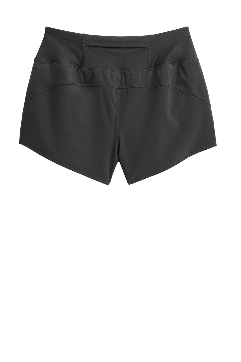 Sport-Tek LST485 Womens Repeat Shorts Black Flat Back