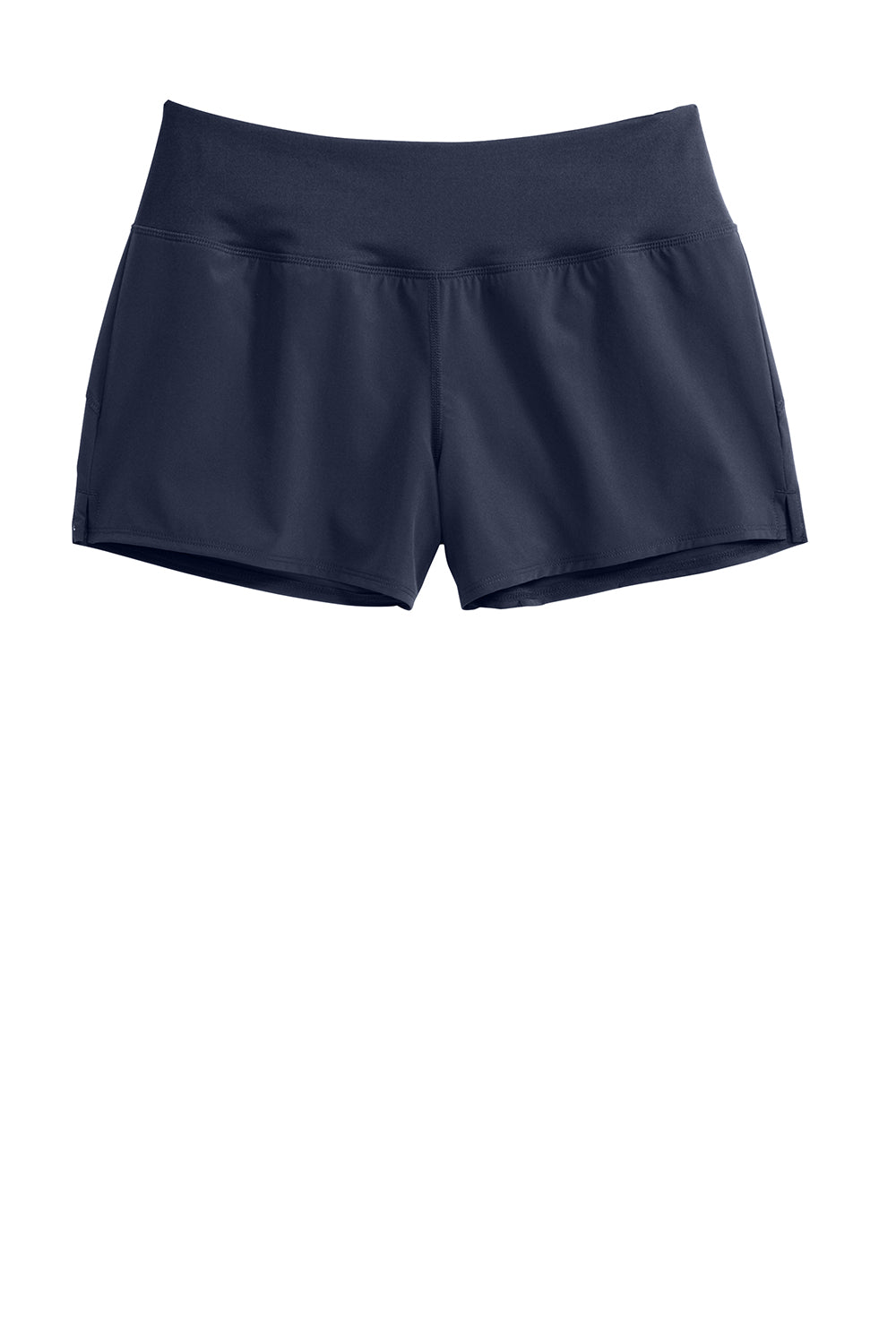 Sport-Tek LST485 Womens Repeat Shorts True Navy Blue Flat Front