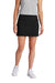 Sport-Tek LST486 Womens Repeat Skorts Black Model Front