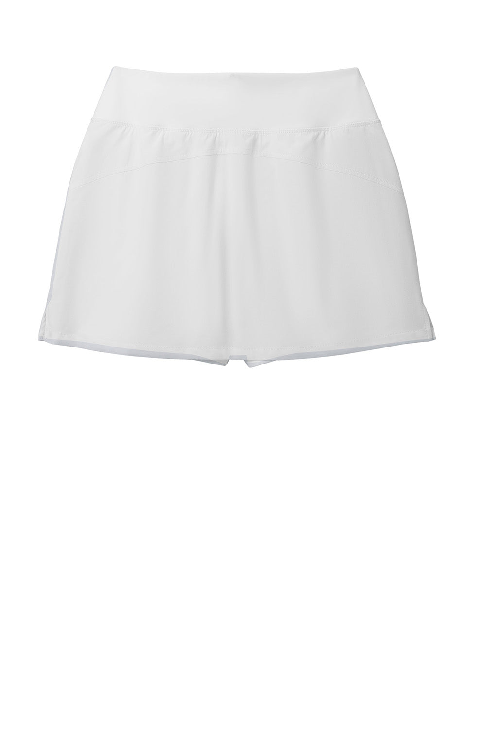 Sport-Tek LST486 Womens Repeat Skorts White Flat Back