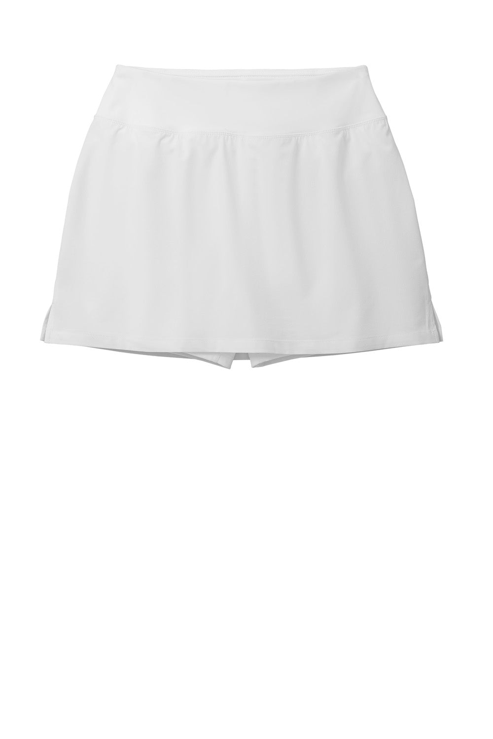 Sport-Tek LST486 Womens Repeat Skorts White Flat Front