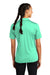 Sport-Tek LST520 Womens Moisture Wicking Short Sleeve Polo Shirt Bright Seafoam Green Model Back