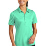 Sport-Tek Womens Moisture Wicking Short Sleeve Polo Shirt - Bright Seafoam Green