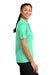 Sport-Tek LST520 Womens Moisture Wicking Short Sleeve Polo Shirt Bright Seafoam Green Model Side