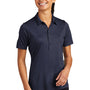 Sport-Tek Womens Moisture Wicking Short Sleeve Polo Shirt - True Navy Blue