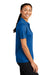 Sport-Tek LST520 Womens Moisture Wicking Short Sleeve Polo Shirt True Royal Blue Model Side