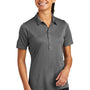 Sport-Tek Womens Moisture Wicking Short Sleeve Polo Shirt - Dark Smoke Grey