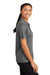 Sport-Tek LST520 Womens Moisture Wicking Short Sleeve Polo Shirt Dark Smoke Grey Model Side