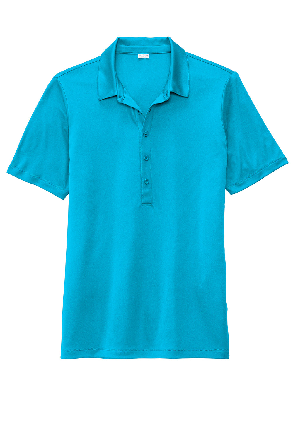 Sport-Tek LST520 Womens Moisture Wicking Short Sleeve Polo Shirt Sapphire Blue Flat Front