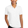 Sport-Tek Womens Moisture Wicking Short Sleeve Polo Shirt - White