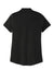 Sport-Tek LST530 Womens Strive Moisture Wicking Short Sleeve Polo Shirt Black Flat Back