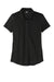 Sport-Tek LST530 Womens Strive Moisture Wicking Short Sleeve Polo Shirt Black Flat Front