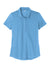 Sport-Tek LST530 Womens Strive Moisture Wicking Short Sleeve Polo Shirt Carolina Blue Flat Front