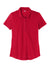 Sport-Tek LST530 Womens Strive Moisture Wicking Short Sleeve Polo Shirt Deep Red Flat Front