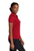 Sport-Tek LST530 Womens Strive Moisture Wicking Short Sleeve Polo Shirt Deep Red Model Side