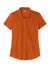 Sport-Tek LST530 Womens Strive Moisture Wicking Short Sleeve Polo Shirt Texas Orange Flat Front