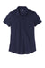 Sport-Tek LST530 Womens Strive Moisture Wicking Short Sleeve Polo Shirt True Navy Blue Flat Front