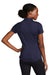 Sport-Tek LST530 Womens Strive Moisture Wicking Short Sleeve Polo Shirt True Navy Blue Model Back