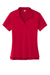 Sport-Tek LST535 Womens Sideline Moisture Wicking Short Sleeve Polo Shirt Deep Red Flat Front