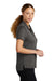 Sport-Tek LST535 Womens Sideline Moisture Wicking Short Sleeve Polo Shirt Graphite Grey Model Side